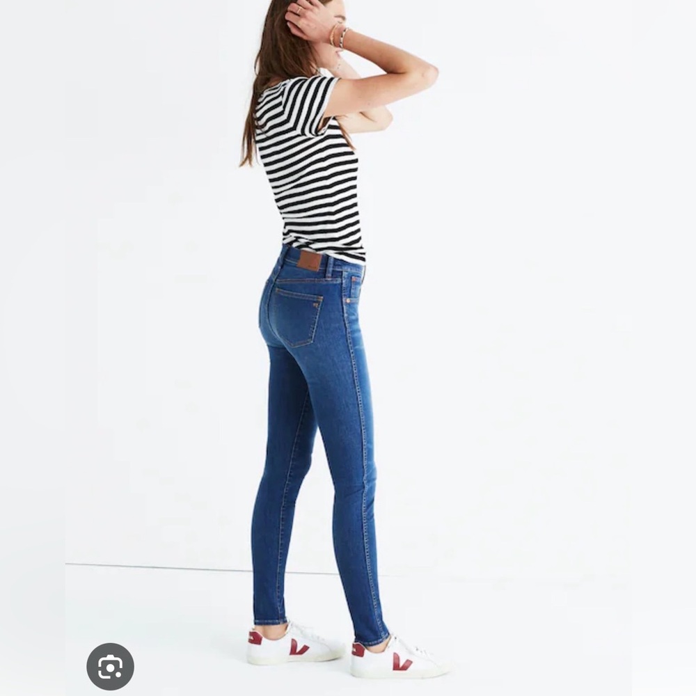 Madewell Women's Skinny Jeans in Deep Blue